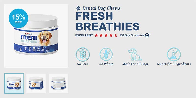 Fresh Breathies Review For Dog Bad Breath Home Remedy